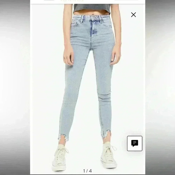 Topshop Denim - Topshop Jamie Bleach Wash  Jeans